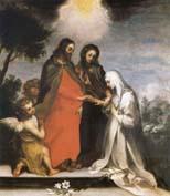 Francesco Vanni The marriage mistico of Holy Catalina of Sienna china oil painting image
